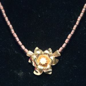 Monet Flower Necklace